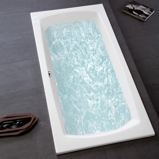 Hoesch LARGO rectangular whirlbath with Deluxe Whirl-Air whirl system, built-in