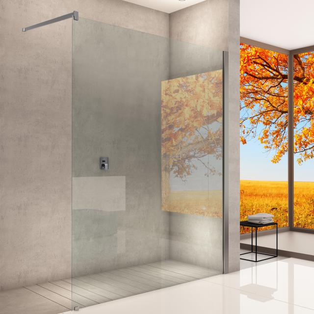 Hoesch ONE&ONE shower panel, corner version for side entry