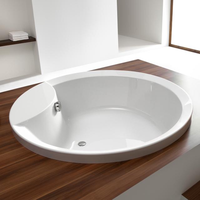 Hoesch ORLANDO round bath, built-in white