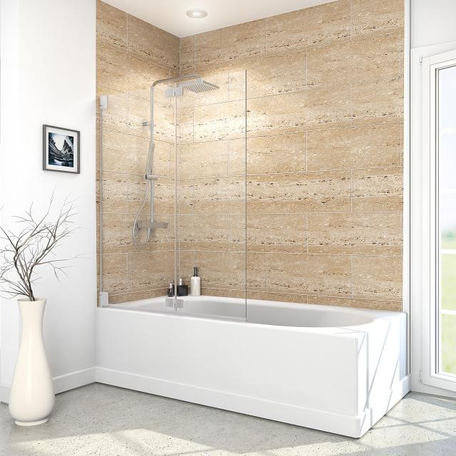 Reuter Kollektion Premium Free bath screen, 2 movable elements
