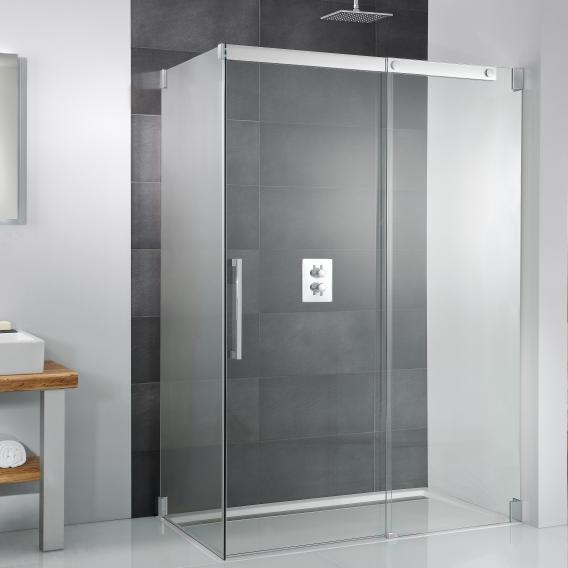 Hsk K2 Sliding Door With Fixed Panel, Sliding Shower Door With Fixed Panel