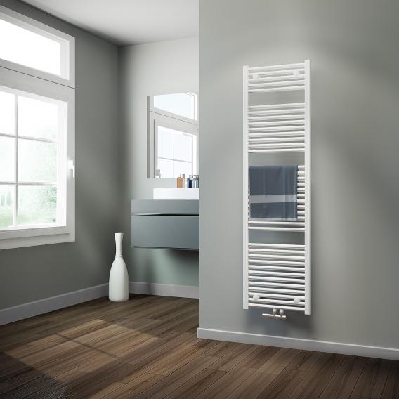 HSK Line towel radiator for hot water or mixed operation white, 867 Watt, with central connection