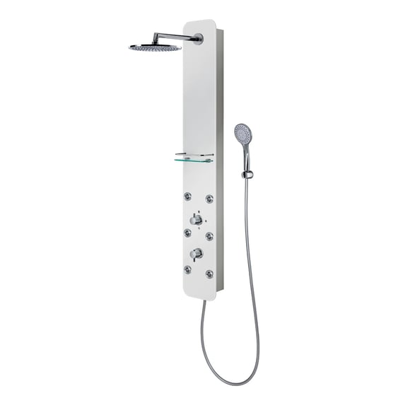 Colonne Douche Extérieur Acier Inoxydable S316 - Mitigeur 2 Voies, Poignée Douche - Pour Piscine, Jardin, Spa - 2
