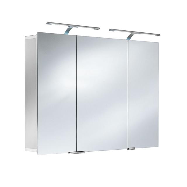 HSK ASP 300 aluminium mirror cabinet with lighting and 3 doors