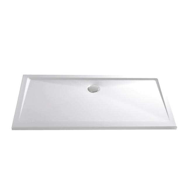 HSK Marmor-Polymer rectangular shower tray, super flat white