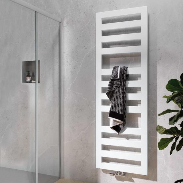 HSK Semprio towel radiator for hot water or mixed operation white, 689 Watt