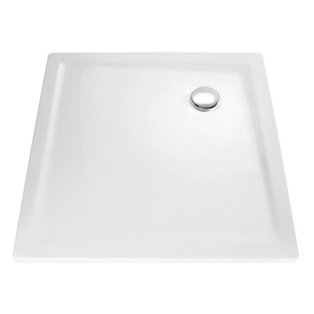 HSK Marmor-Polymer square shower tray, super flat white
