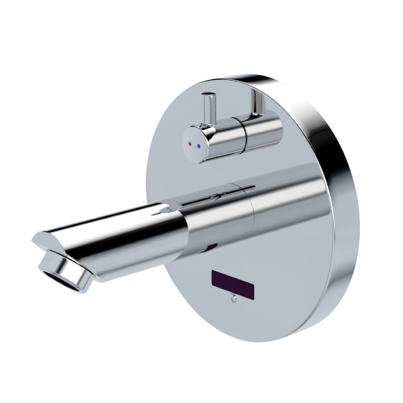 Conti+ lino WV10 Click basin fitting with IR sensor, with temperature control, battery-powered projection: 170 mm