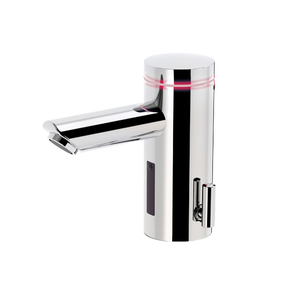Conti+ lumino L10i Click basin fitting with IR sensor, with temperature control, mains-operated. with pop-up waste set
