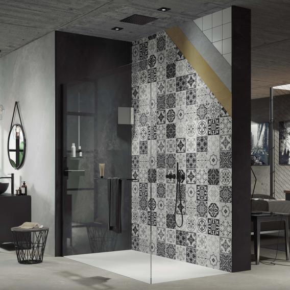 HÜPPE EasyStyle set of 2 wall coverings barcelona tiles black/white