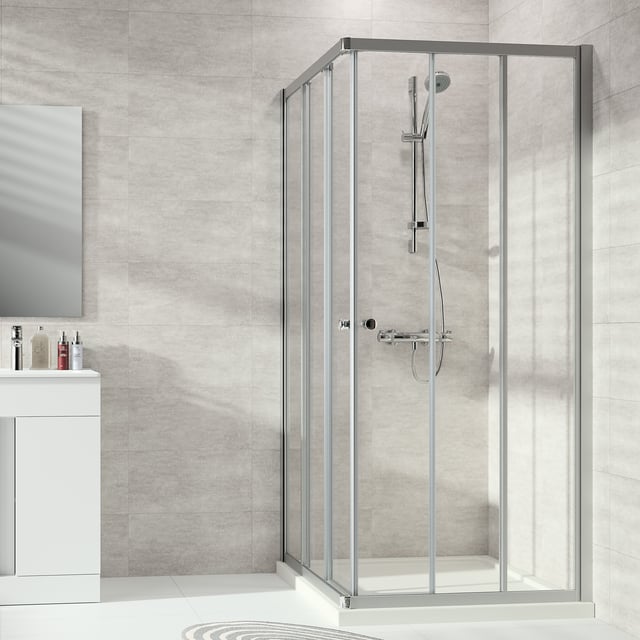 Grands rouleaux porte coulissante en verre porte de douche salle de bains  préfabriquée - Chine Porte de douche portative, salle de bains tout-en-un