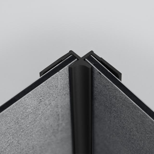 HÜPPE EasyStyle corner profile, inner black edition