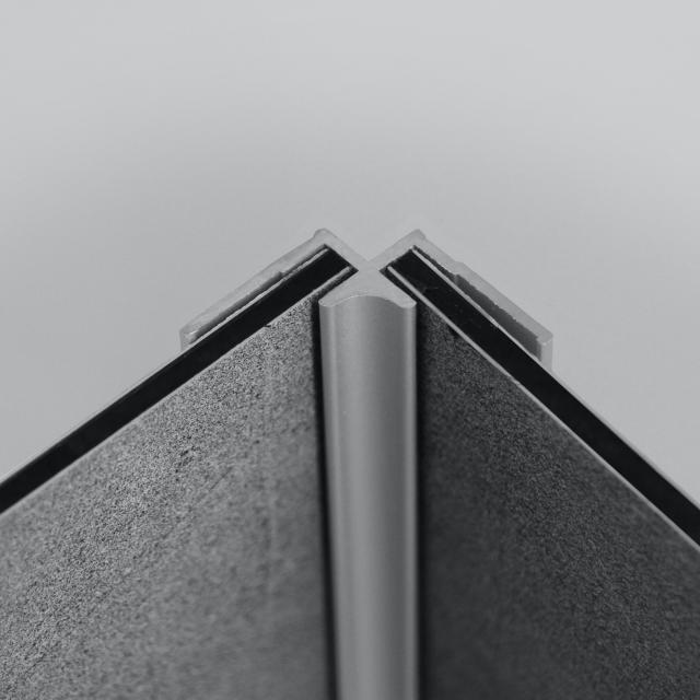 HÜPPE EasyStyle corner profile, inner matt silver