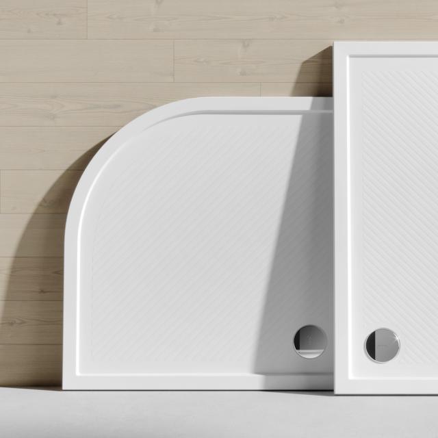 HÜPPE Purano quadrant shower tray with anti-slip white