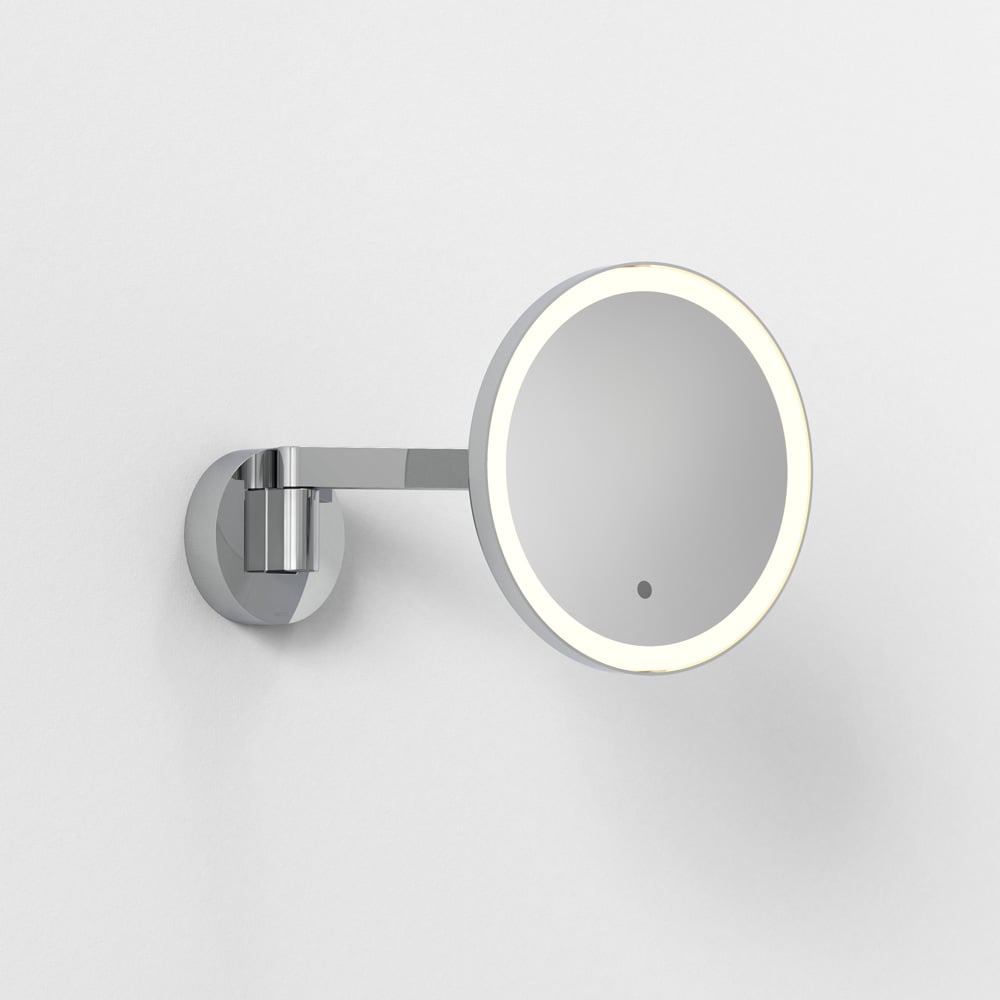 Miroir Cosmétique Avec Éclairage LED - Grossissement 1x/30x, 3 Couleurs De Lumière, Réglable En Hauteur, Batterie