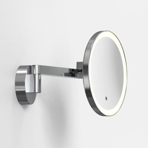 Miroir De Maquillage Avec éclairage LED Et Grossissement 30x - 3 Couleurs De Lumière, Intensité Réglable - Batterie 2000 MAh, Support Téléphone - Blanc - 7