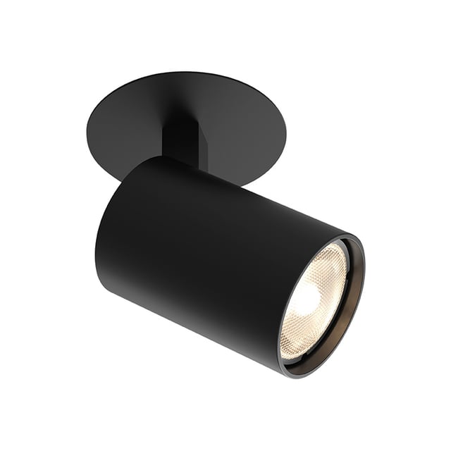 3x Einbaustrahler Schwarz Matt Mit GU10 Fassung – Schwenkbar, Ø 82 Mm, Für LED/Halogen
