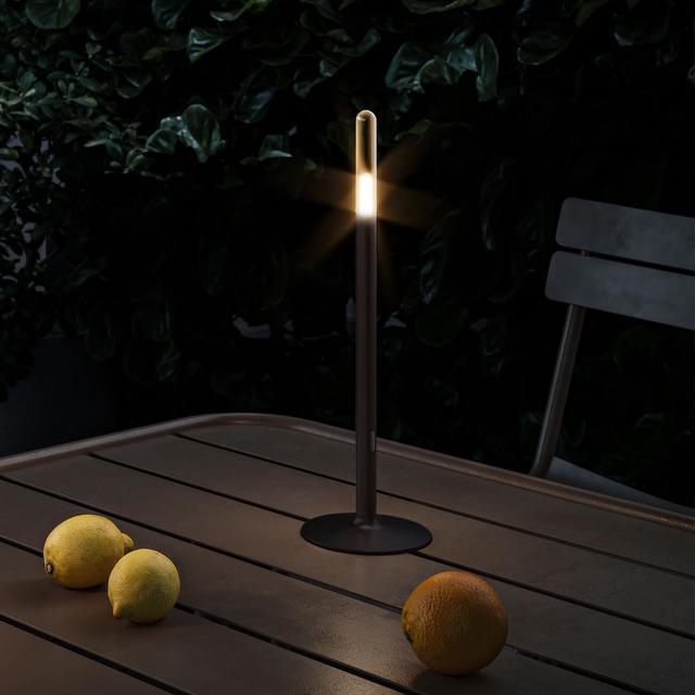 IP44.DE glim rechargeable LED table lamp with dimmer