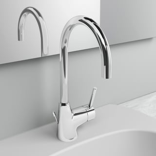 Ideal Standard Ceraline Nuovo Bidetarmatur – Einhebel-Armatur In Silk Black, Wassersparend, Mit Ablauf