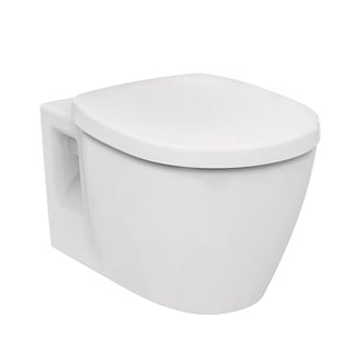 Euroshowers 87370 V20 ONE Abattant WC carré à fermeture amortie Blanc 356  mm x 434 mm