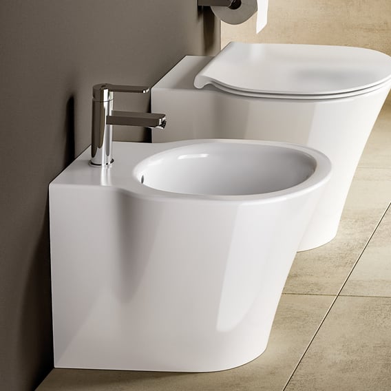 Ideal Standard Bidet Connect.Ideal Standard Connect Air Floorstanding Bidet With Ideal Plus E0180ma Reuter