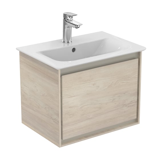 Ideal Standard Connect Air Vanity Unit For Hand Washbasin With 1 Pull Out Compartment Light Pine Decor Matt Brown E0817uk Reuter