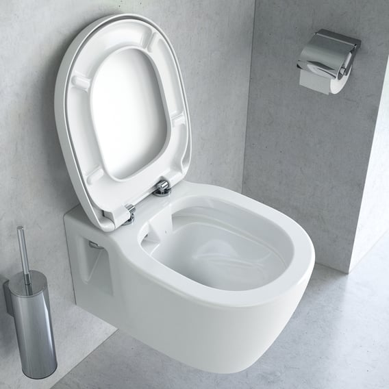 auditoría Desconfianza Corrección Ideal Standard Connect rimless wall-mounted washdown toilet white, with  Ideal Plus - E8174MA | REUTER