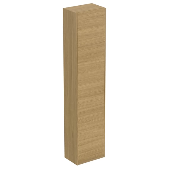Schildmeyer Hochschrank Juba – Eiche Hell/weiß, 186,5 Cm Hoch, 2 Türen + Offene Fächer