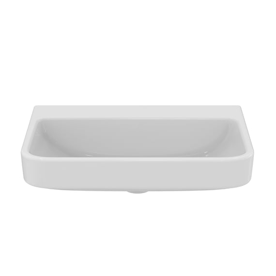 Lavabo Da Parete In Resina VidaXL 50x35x24 Cm - Bianco, Capacità 11 Litri, Con Foro Troppopieno E Porta Sapone