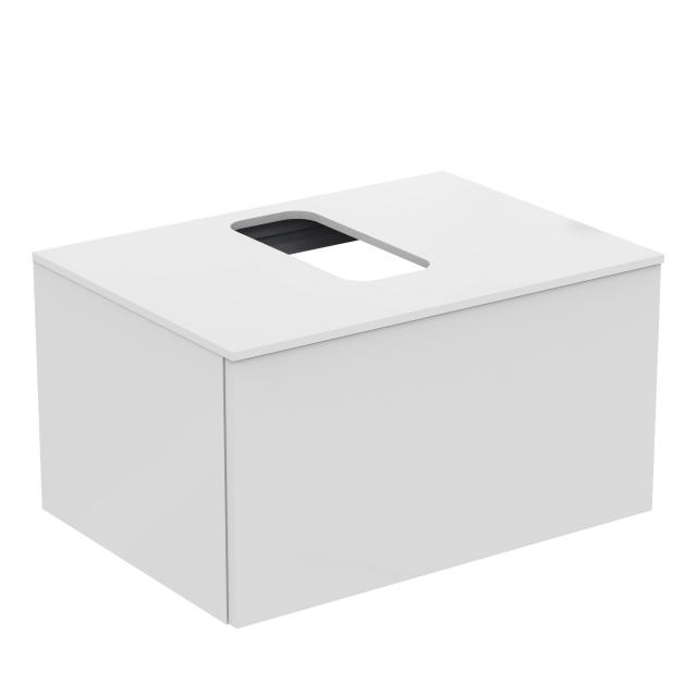 Ideal Standard Adapto vanity unit for countertop washbasin with 1 pull-out compartment front white high gloss / corpus white high gloss