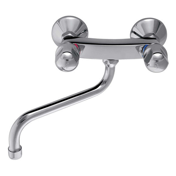 Ideal Standard Alpha two-handle kitchen mixer tap chrome