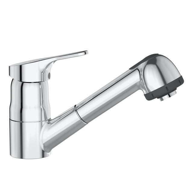 Ideal Standard CeraFit single-lever kitchen mixer tap, with pull-out spray, for low pressure