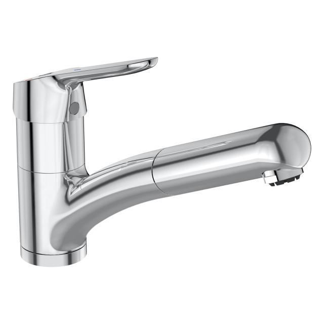 Ideal Standard CeraFlex single-lever kitchen mixer tap, with pull-out spout, for low pressure