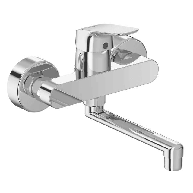 Ideal Standard CeraFlex wall-mounted, single lever basin fitting with swivel pipe spout