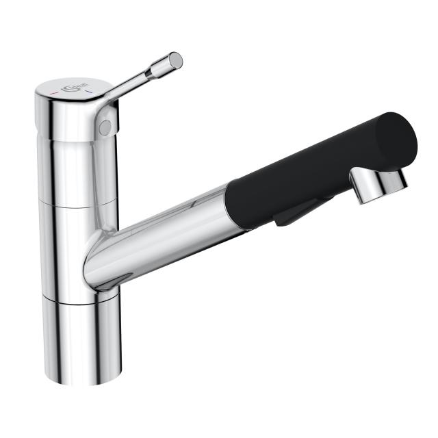 Ideal Standard CERALOOK single-lever kitchen mixer tap, with pull-out spout chrome