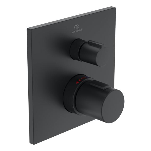 Ideal Standard Ceratherm C100 concealed thermostat, for 1 outlet silk black