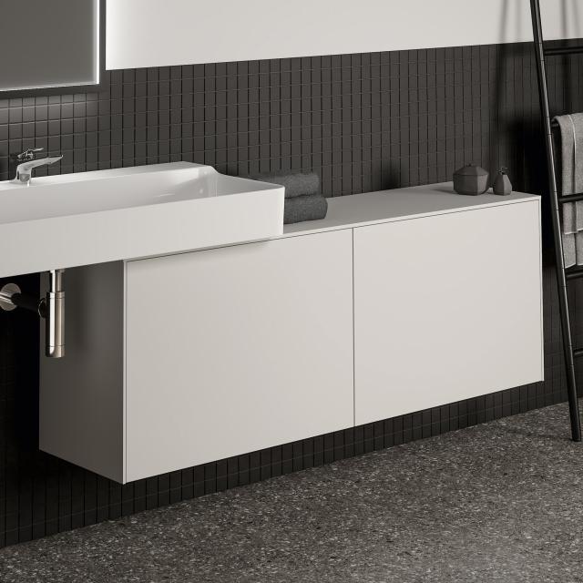 Ideal Standard Conca Armoire latérale avec 2 tiroirs Façade blanc mat/corps du meuble blanc mat