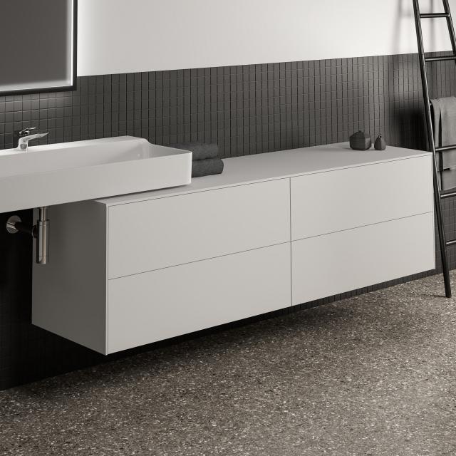 Ideal Standard Conca Armoire latérale avec 4 tiroirs Façade blanc mat/corps du meuble blanc mat