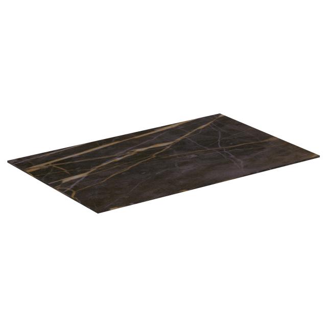 Ideal Standard Conca countertop without cut-out noir desir marble
