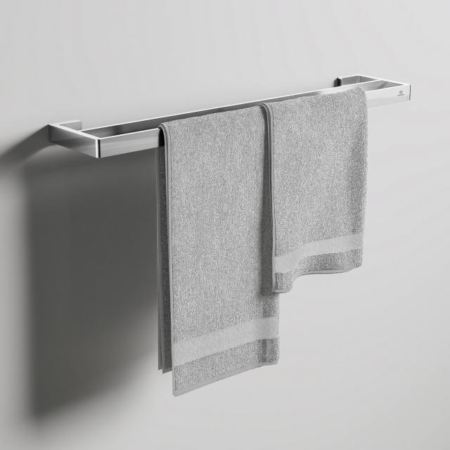 Ideal Standard Conca double towel rail, square chrome