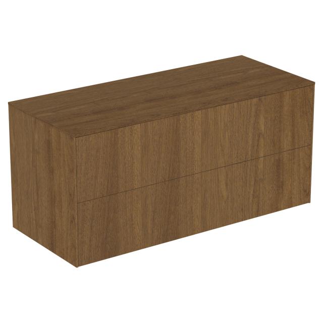 Ideal Standard Conca side unit with 2 pull-out compartments front dark walnut/corpus dark walnut