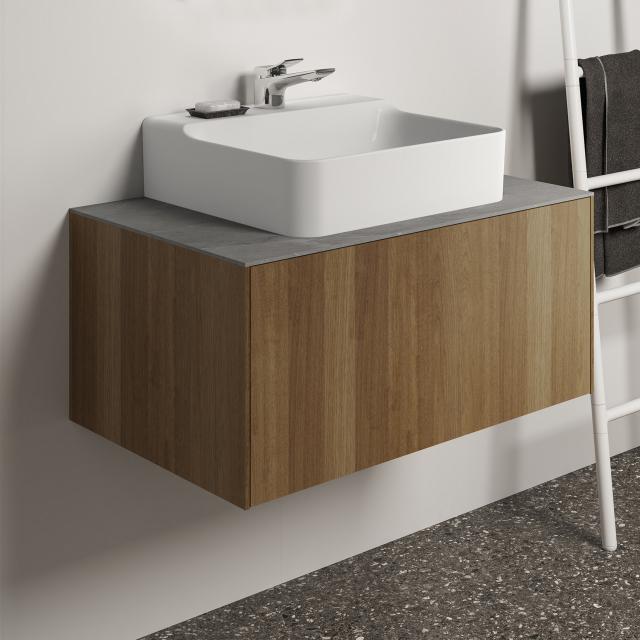 Ideal Standard Conca vanity unit for console with 1 pull-out compartment dark walnut