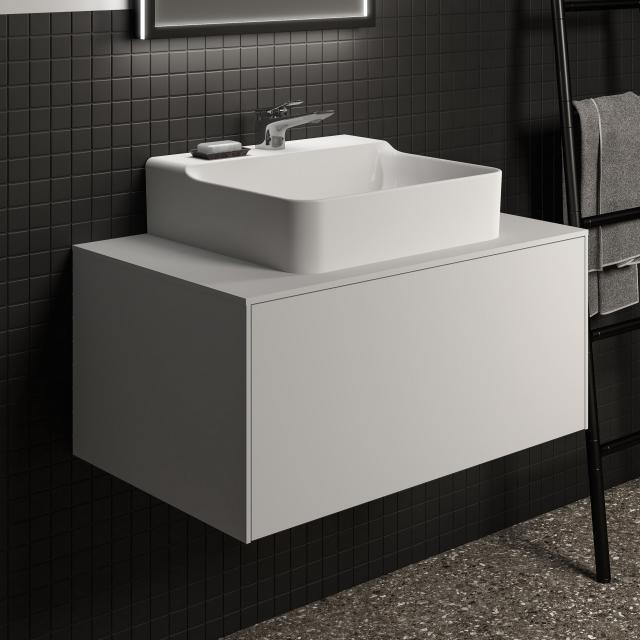 Ideal Standard Conca vanity unit with 1 pull-out compartment and 1 cut-out matt white