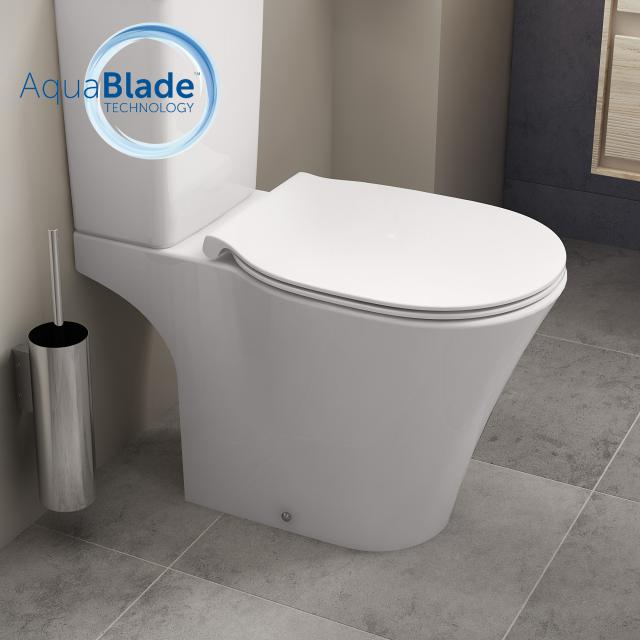 Ideal Standard Connect Air floorstanding close-coupled washdown toilet, AquaBlade white