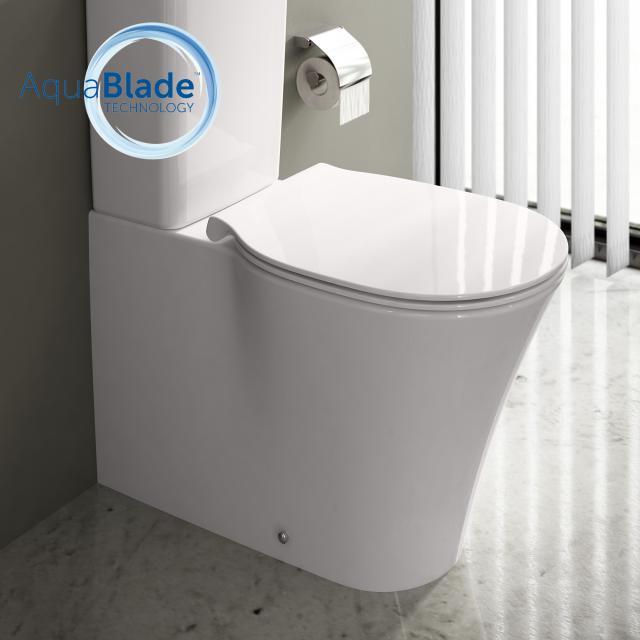 Ideal Standard Connect Air floorstanding close-coupled washdown toilet, AquaBlade white, with Ideal Plus