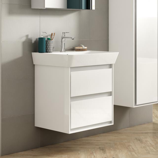 Ideal Standard Connect Air washbasin with vanity unit with 2 pull-out compartments white