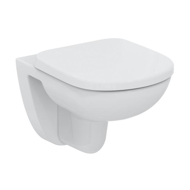 Ideal Standard Eurovit Plus wall-mounted washdown toilet, compact with flush rim