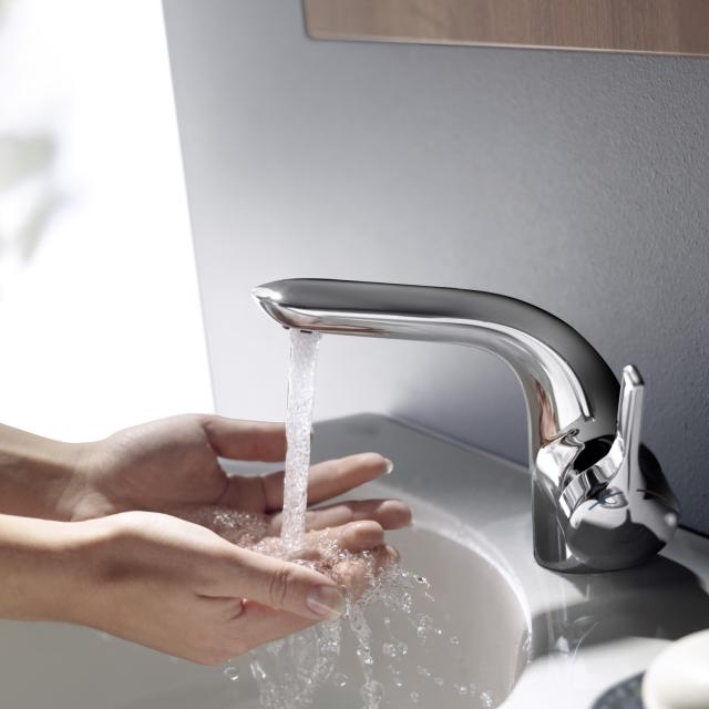 Ideal Standard Melange single lever basin fitting with flexible connection hoses with pop-up waste set