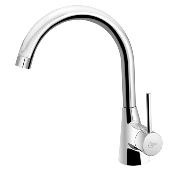 Ideal Standard Nora single-lever kitchen mixer tap, for front-of-window installation chrome