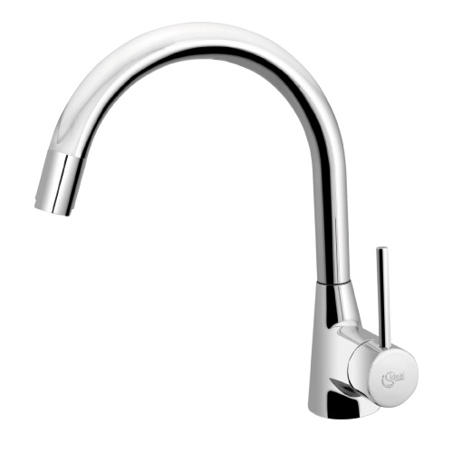 Ideal Standard Nora single-lever kitchen mixer tap, with pull-out spout chrome